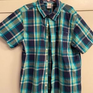 GYMBOREE boys plaid button down shirt